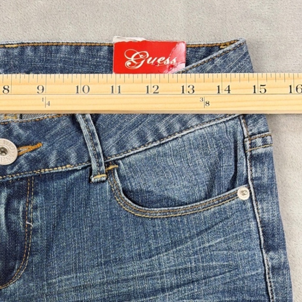 Guess Jeans Belmont Flare Blue Denim Medium Wash Low Rise Size 27 Q718N171 NEW - Picture 4 of 8